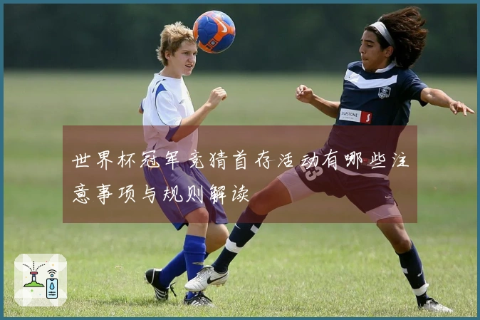 世界杯冠军竞猜首存活动有哪些注意事项与规则解读