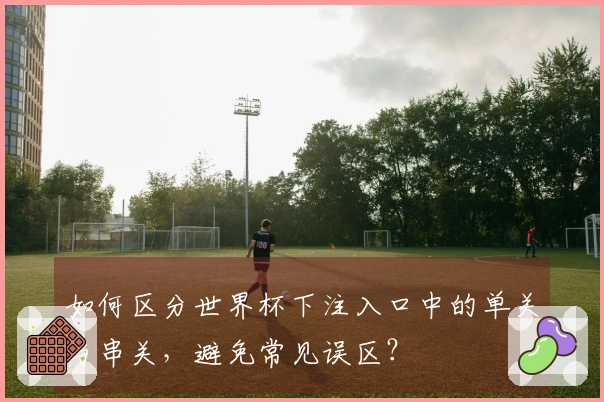 如何区分世界杯下注入口中的单关与串关,避免常见误区?